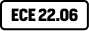 ECE 22.06 certification logo
