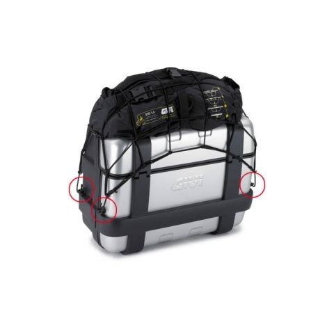 Givi E125 Trekker Side and Top Case Cargo Net Hooks