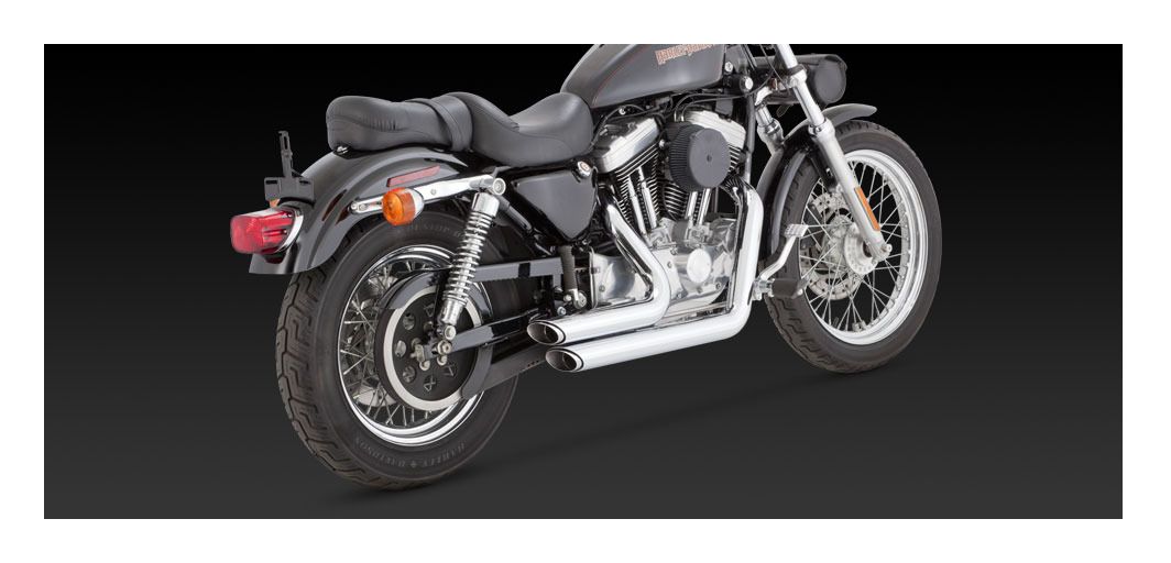 Vance & Hines Shortshots Staggered Exhaust For Harley Sportster