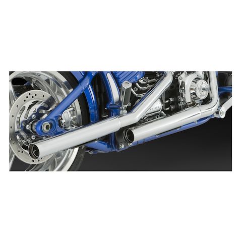 Vance & Hines 2 1/2" Straightshots HS Slip-On Mufflers For Harley Softail 2007-2017