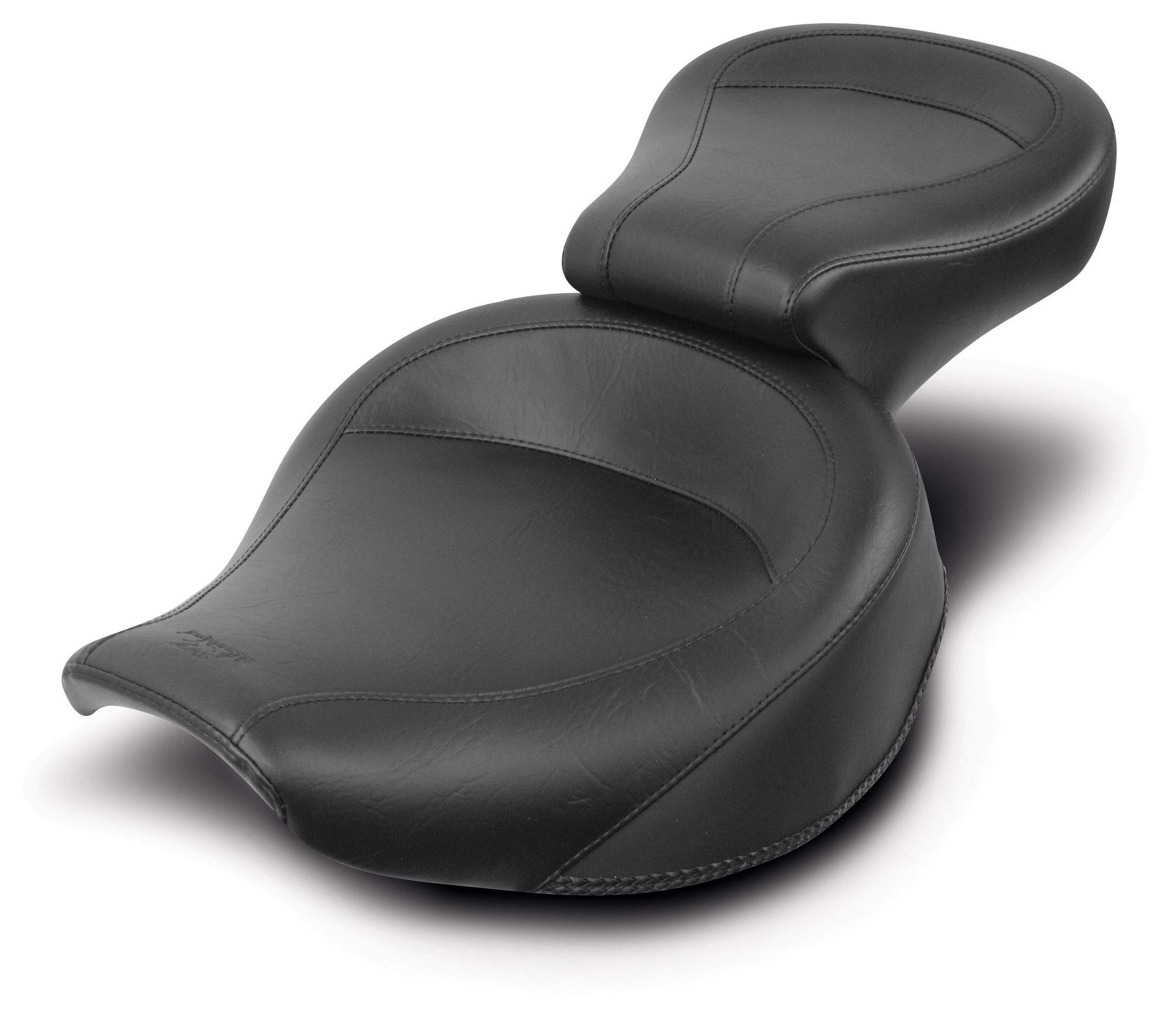 Mustang FXR 1982-94年式 2ピースシート 黒 Mustang Wide Touring Smooth Seat For Harley FXR 1982-2000