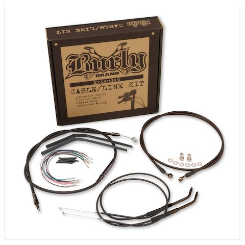 Burly Handlebar Cable Installation Kit For Harley Softail FX 2000-2006