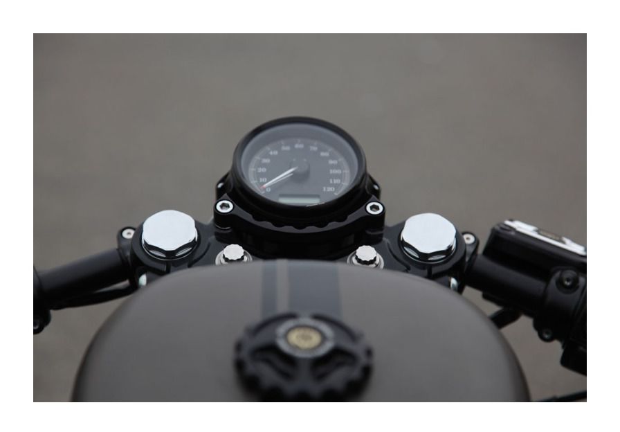 Roland Sands Cafe Gauge / Headlight Relocation Kit For Harley