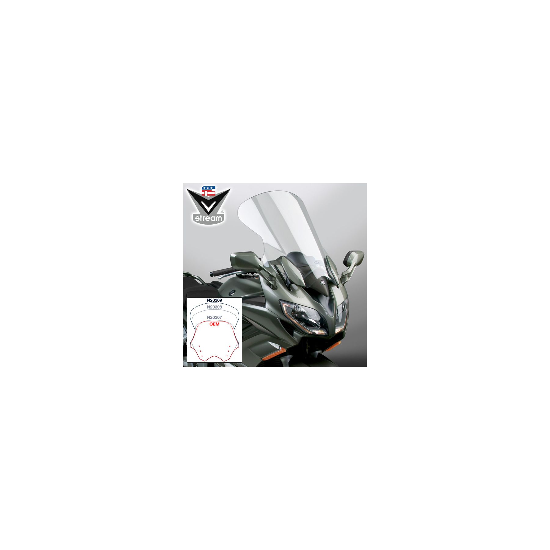 National Cycle National Cycle VStream Tall Touring Windscreen Yamaha FJR1300 2013-2024 - $224.95 at J&P Cycles