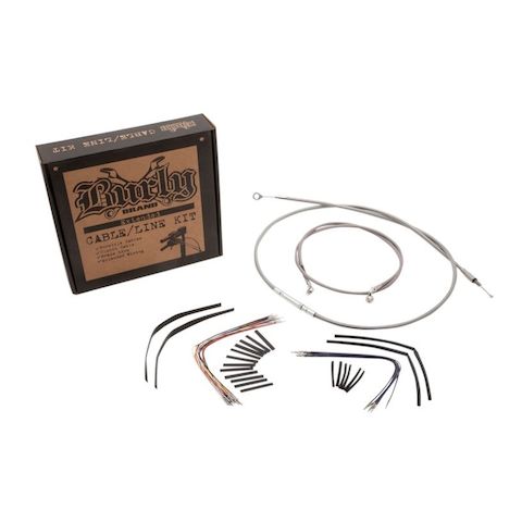 Burly Handlebar Cable Installation Kit For Harley Road King / Glide w/ ABS 2008-2013