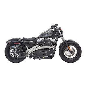 Bassani Radial Sweepers Exhaust With Heat Shields For Harley