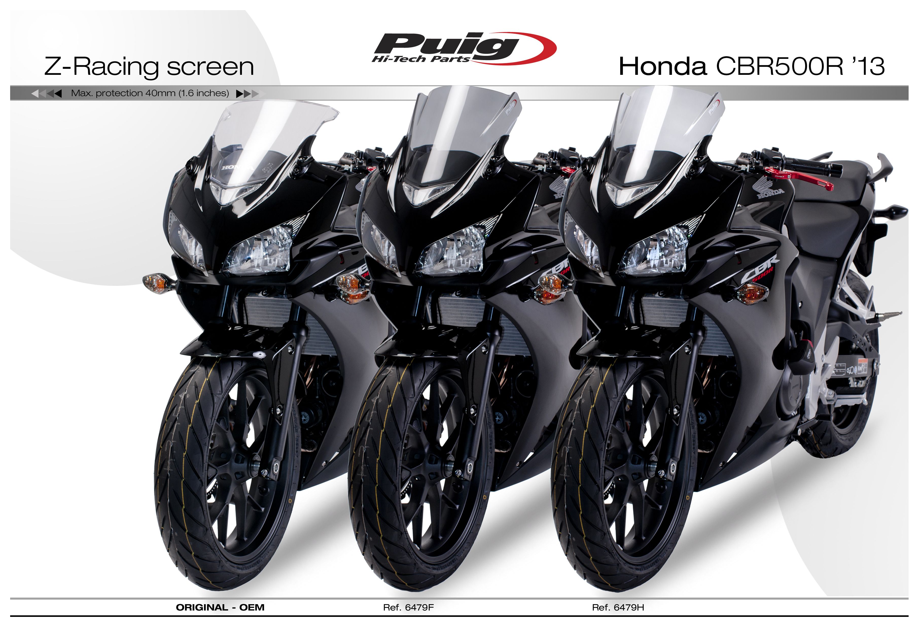 Puig Z-Racing Windscreen Honda CBR500R 2013-2015