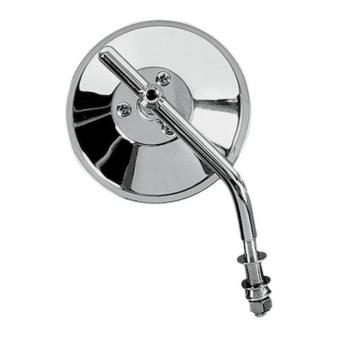 Drag Specialties 4" Round Chrome Mirror For Harley 