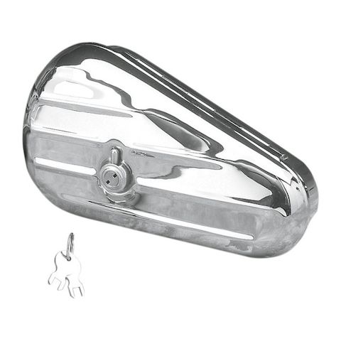 Drag Specialties Chrome Teardrop Toolbox For Harley