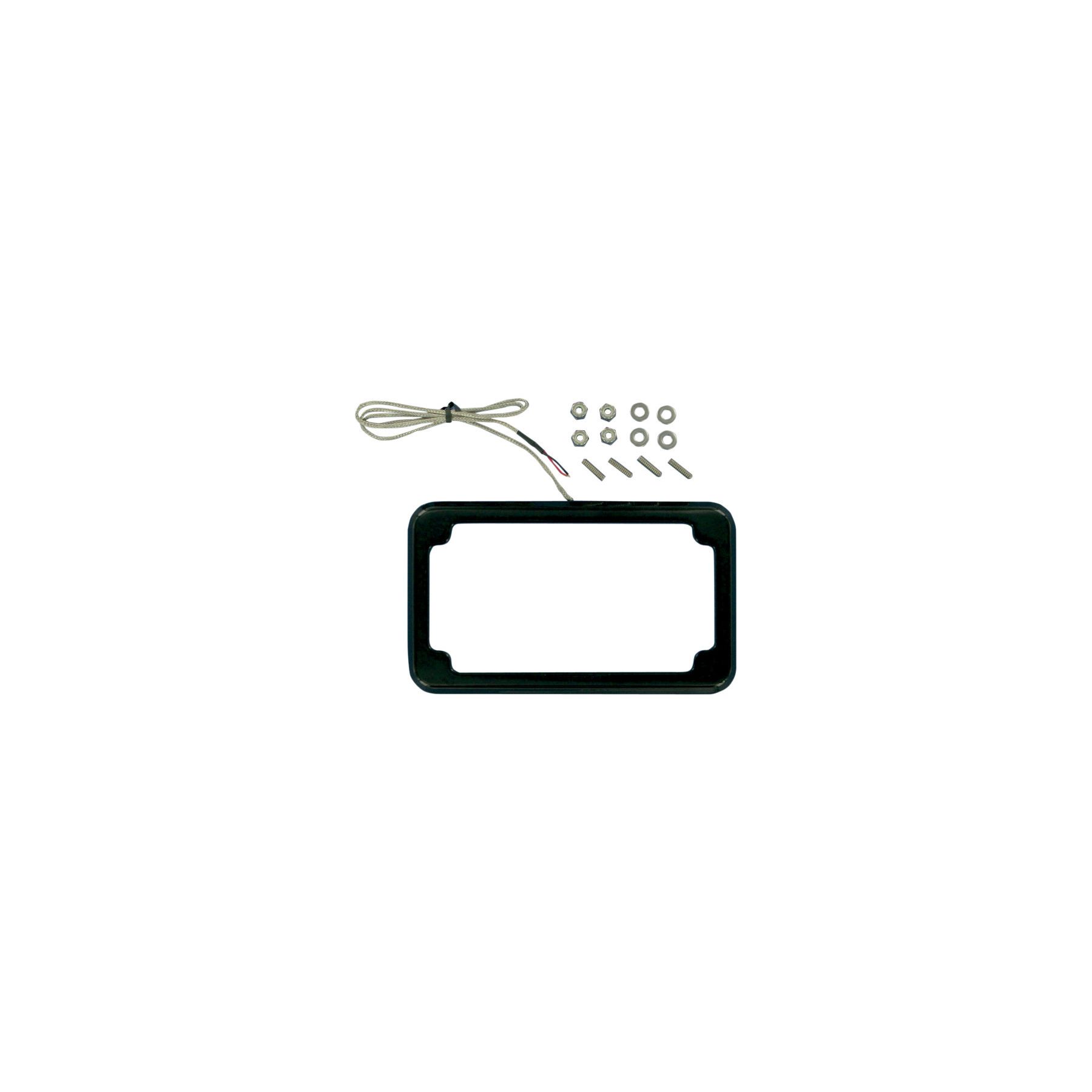 Cycle Visions Beveled License Plate Frame With LED Tag Light