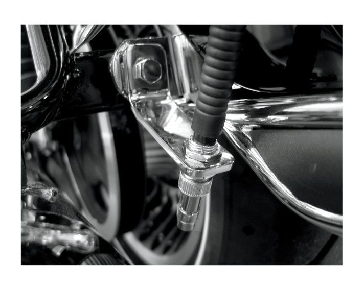 Pingel CB Antenna Low Relocation Mount Kit For Harley Electra