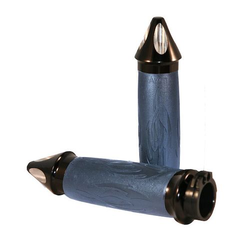 Avon Custom Contour Tribal Spike Grips For Harley With Throttle By Wire