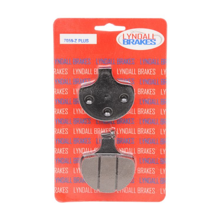 Lyndall Brakes Z-Plus Carbon / Aramid Front Brake Pads For Harley Big Twin / Sportster 1984-2011