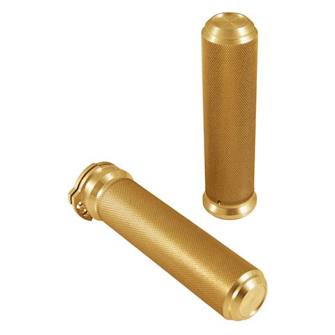 Speed Merchant Aluminum Grips For Harley With Dual Cable Throttle