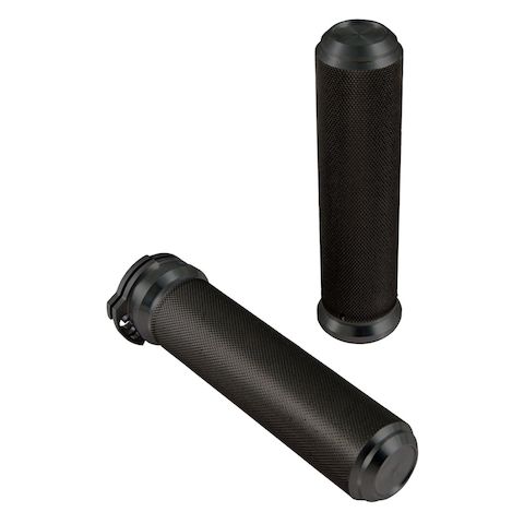 Speed Merchant Aluminum Grips For Harley With Dual Cable Throttle