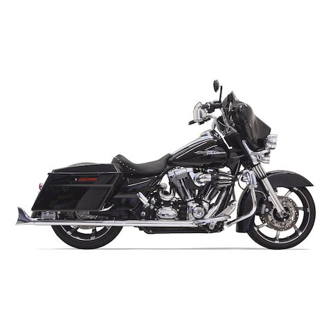 Bassani Fishtail Slip-On Mufflers For Harley Touring 1995-2016