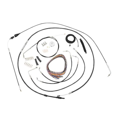 LA Choppers Handlebar Cable Brake Line And Wire Kit For Harley Touring 1996-2006