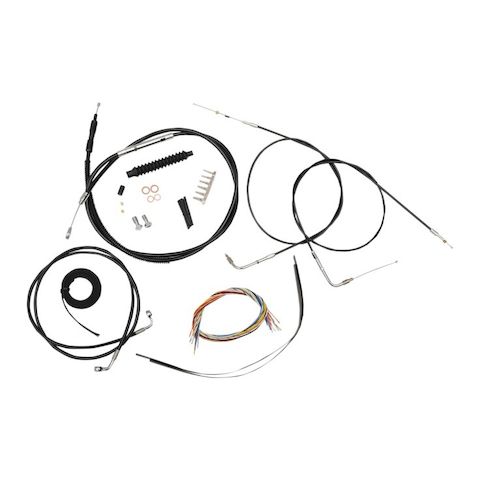 LA Choppers Handlebar Cable Brake Line And Wire Kit For Harley Softail 2007-2010