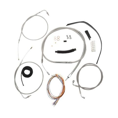 LA Choppers Handlebar Cable Brake Line And Wire Kit For Harley Softail 2000-2006