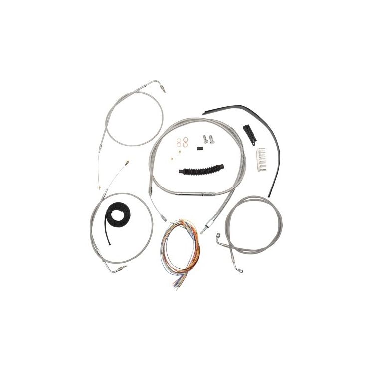 LA Choppers Handlebar Cable Brake Line And Wire Kit For Harley Softail 2000-2006