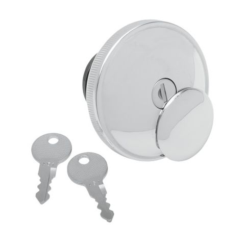 Drag Specialties Screw-In Locking Gas Cap For Harley 1984-1996
