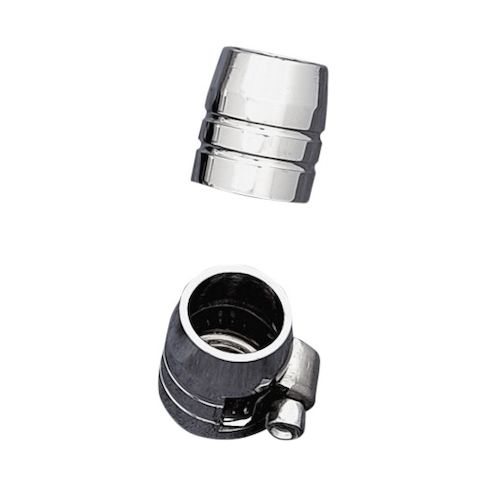 Drag Specialties Chrome Hose Clamps