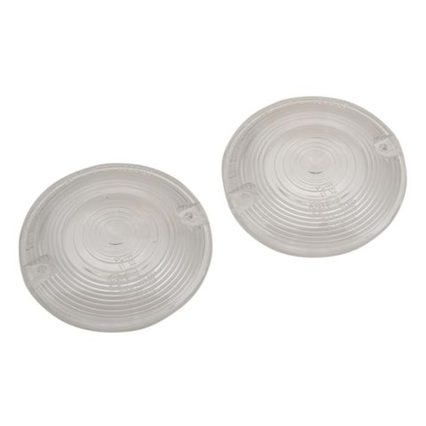 Drag Specialties Flat Style Turn Signal Lenses For Harley 1986-2023