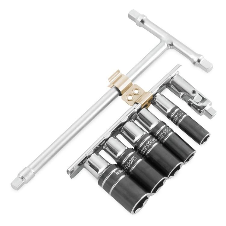 BikeMaster 1/4" Drive T-Handle Wrench With Sockets & Swivel