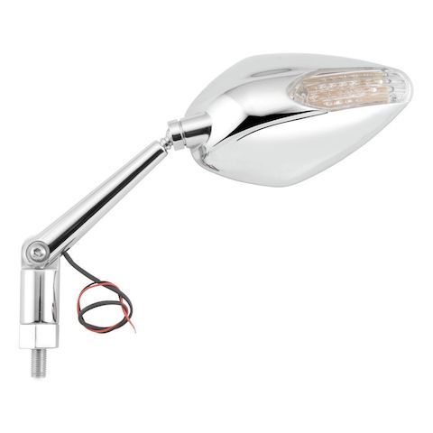 BikeMaster Candy Drop Standard Mirrors With Integrated Turn Signals