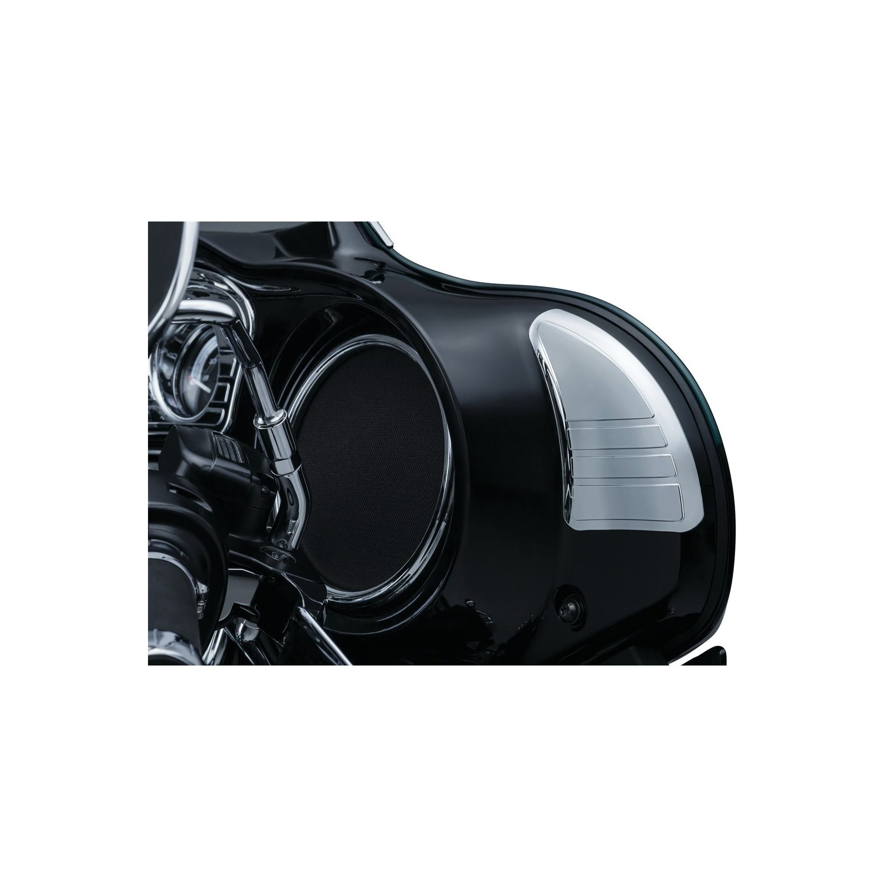 Kuryakyn Kuryakyn Tri-Line Inner Fairing Mirror Cover Plates For Harley Touring / Trike 2014-2018 - $43.99 at RevZilla