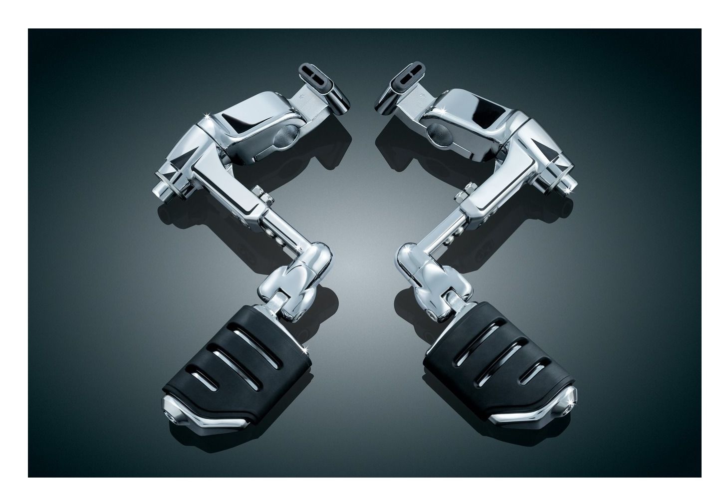 Kuryakyn 3990 Black Ergo III Trident Dually Cruiser Foot Peg by Kuryakyn