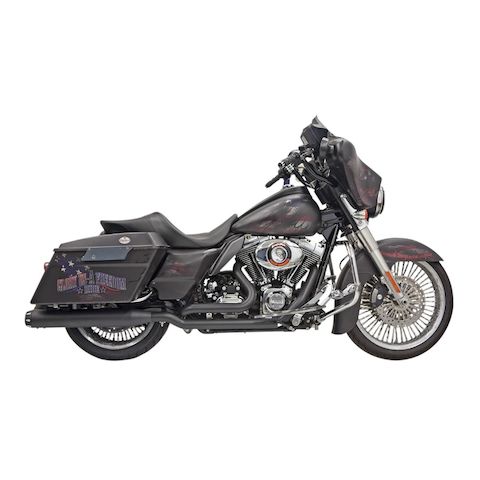 Bassani Down Under True Dual Exhaust For Harley Touring 2009-2016