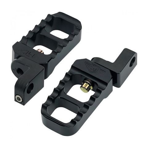 Joker Machine Adjustable Serrated Stubby Offset Foot Pegs For Harley Sportster 2013-2022