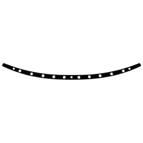 Memphis Shades Holes Windshield Trim For Harley Touring 2014-2025