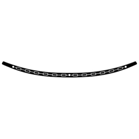 Memphis Shades Chain Windshield Trim For Harley Touring 2014-2025
