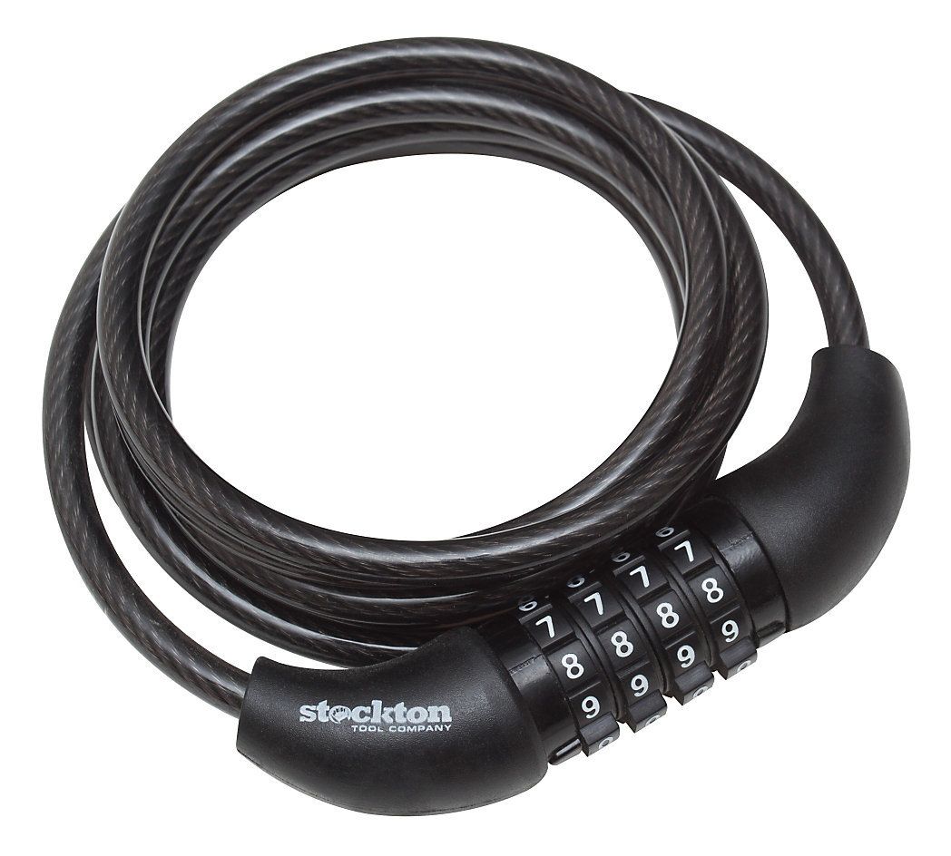 Stockton 567 Coiled Cable Code Lock | JPCycles.com