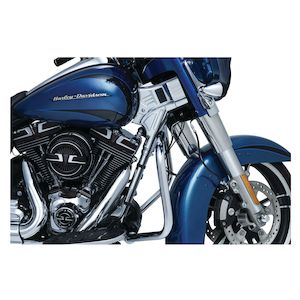 Kuryakyn Deluxe Neck Covers In Chrome Finish For Harley Davidson 2014-2023 Touring Motorcycles (6955) | ARH Custom UK