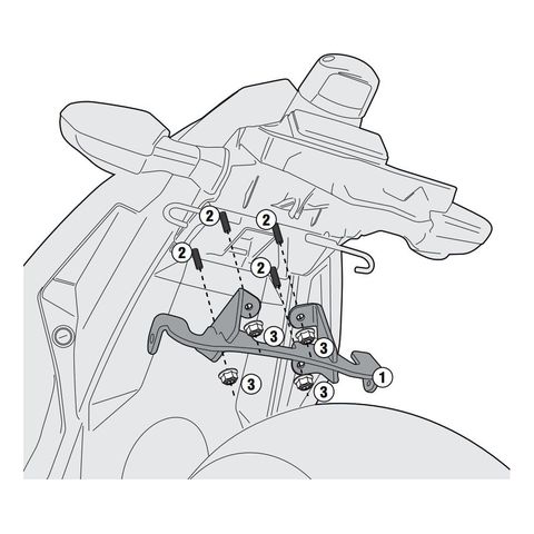 Givi Side Case Rack Mounting Kits