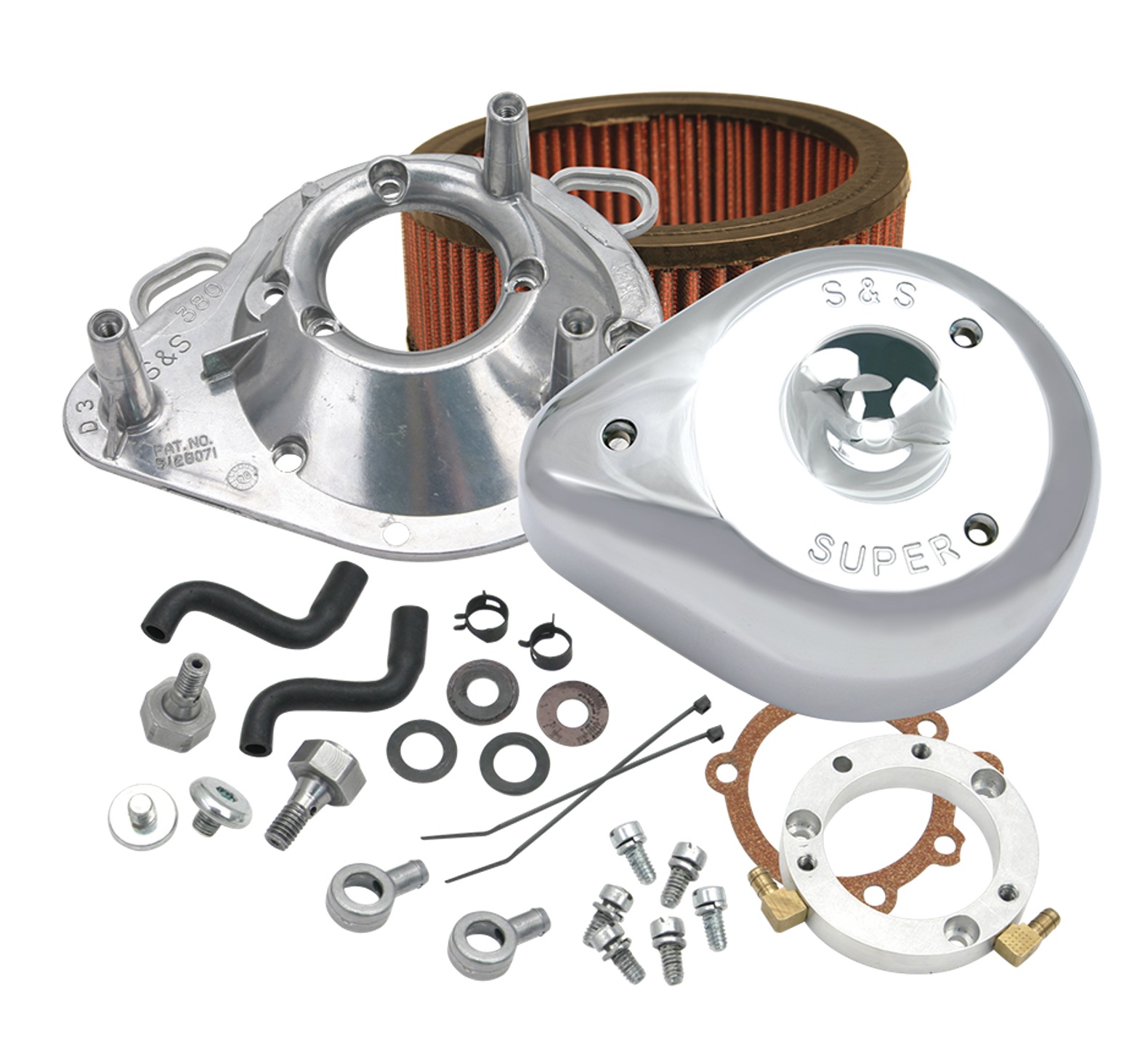 S&S Cycle Teardrop Air Cleaner Kit For Harley EFI Big Twin 2001