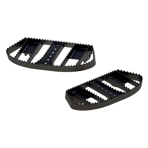 Burly MX Driver Floorboards For Harley FL 1984-2025