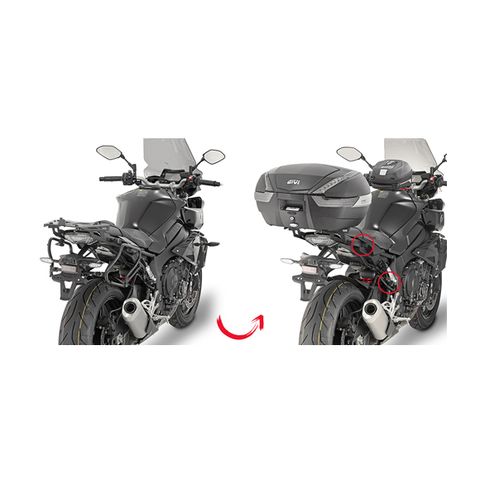 Givi PLXR2129 Rapid Release V35 / V37 Side Case Racks Yamaha FZ-10 / MT-10 2017-2021