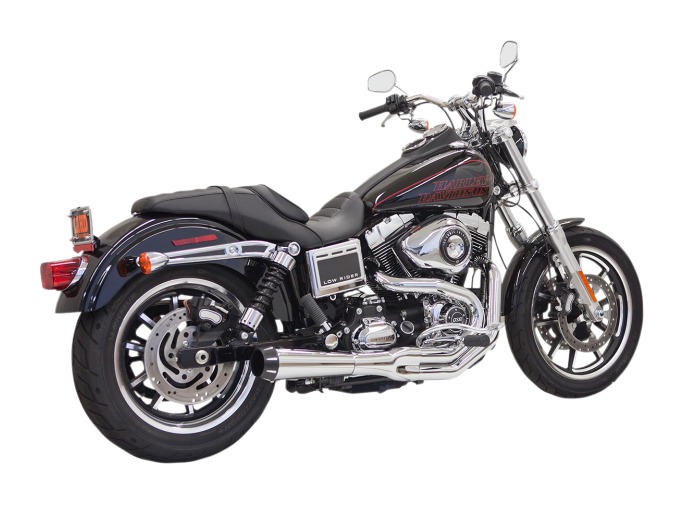 Bassani Road Rage II 2-Into-1 Exhaust For Harley Dyna With Tall