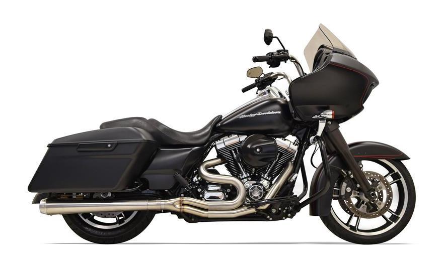 Bassani Road Rage III Stainless 2-Into-1 Megaphone Exhaust For