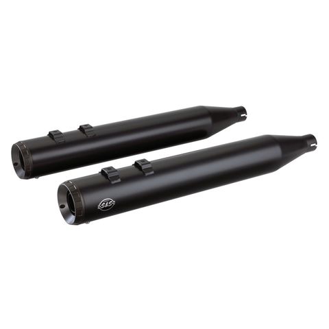 S&S Cycle Grand National Slip-On Race Mufflers For Harley Touring 1995-2016 / Trike 2009-2026