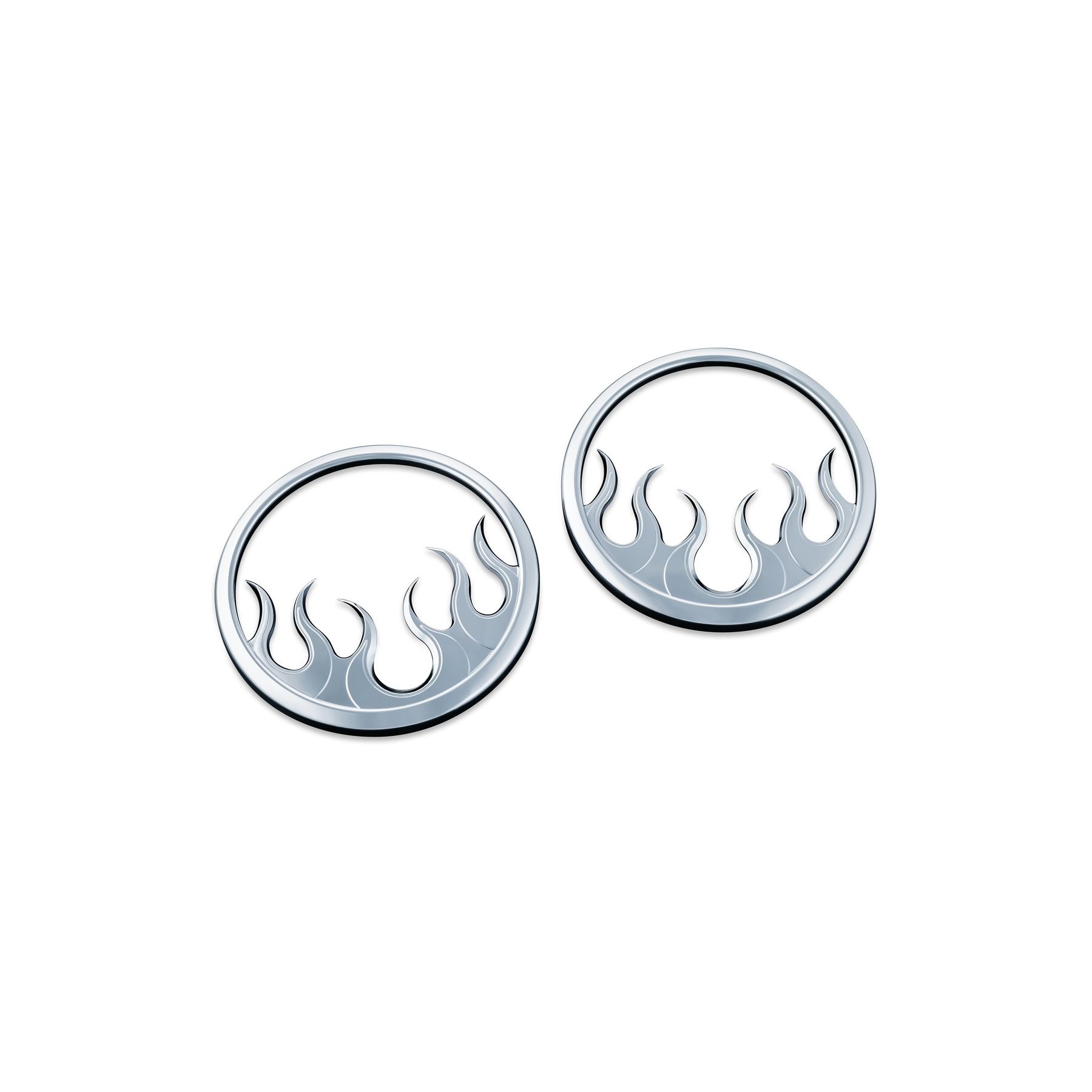 Kuryakyn Kuryakyn Flame Front Speaker Grills For Harley Touring 2014-2025 - $48.99 at RevZilla