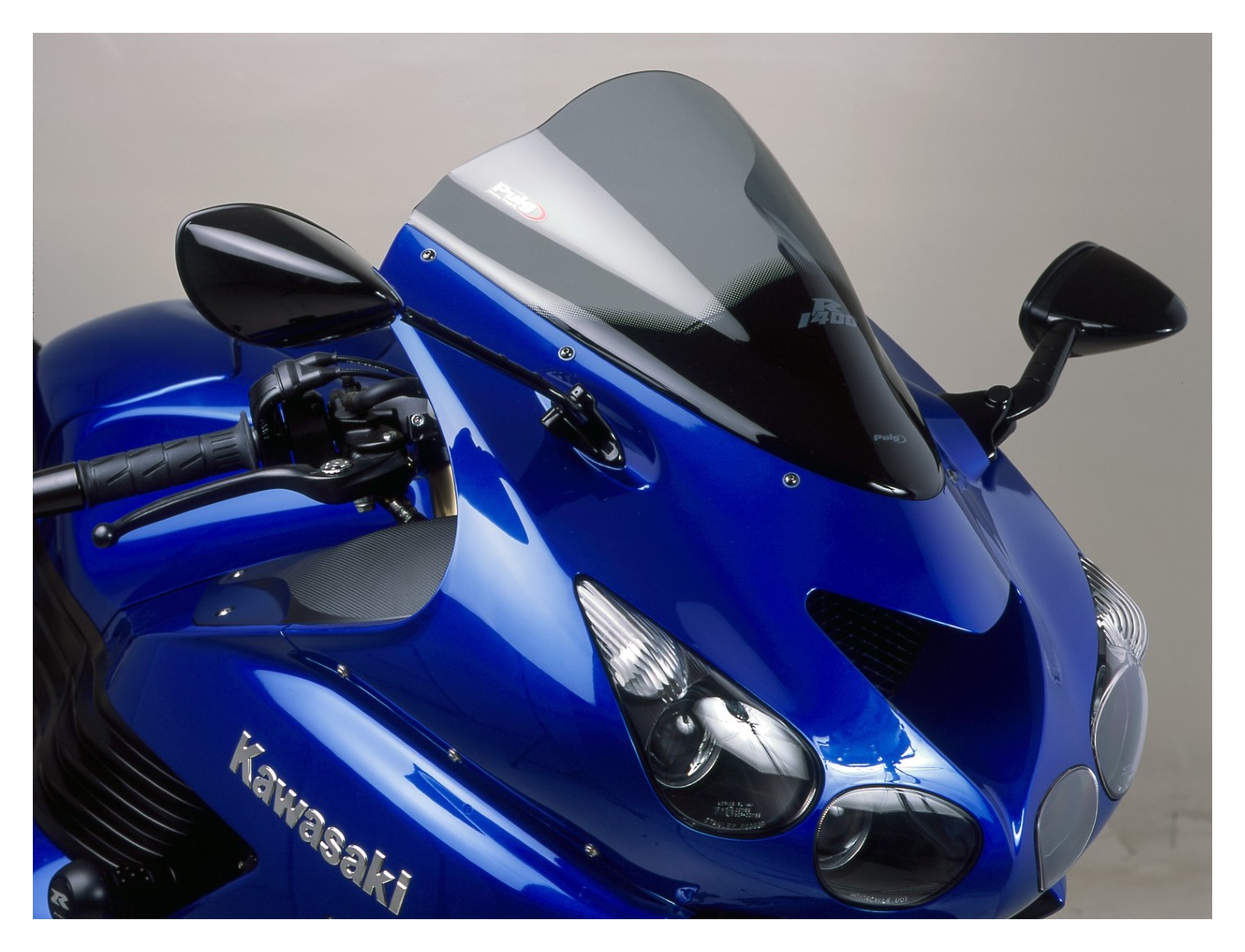 ＊マーサ＊ Puig Racing Windscreen Kawasaki ZX14R 2006-2025 | JPCycles.com