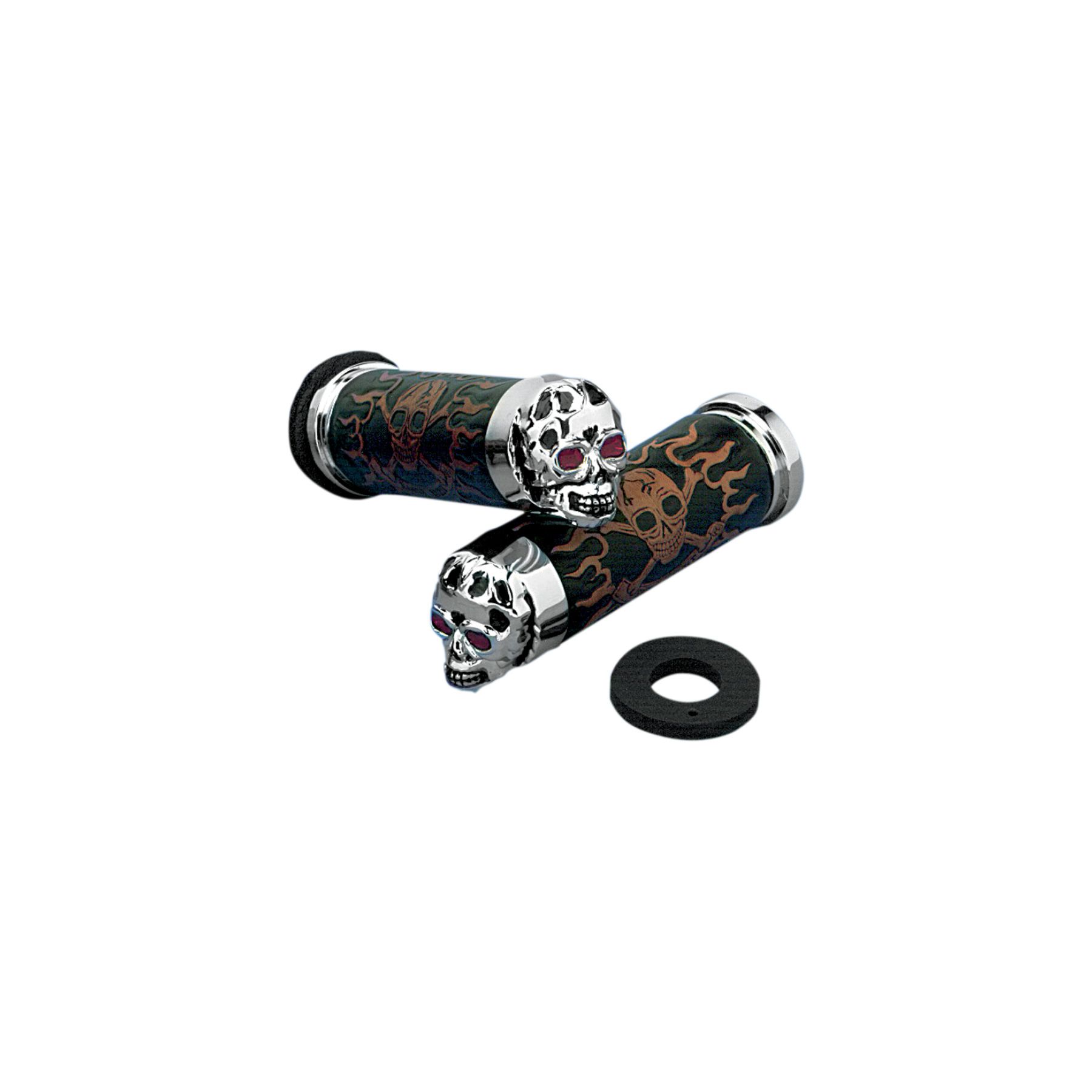 Drag Specialties Drag Specialties Skull Grips For Harley With Dual Cable Throttle - $151.15 at J&P Cycles