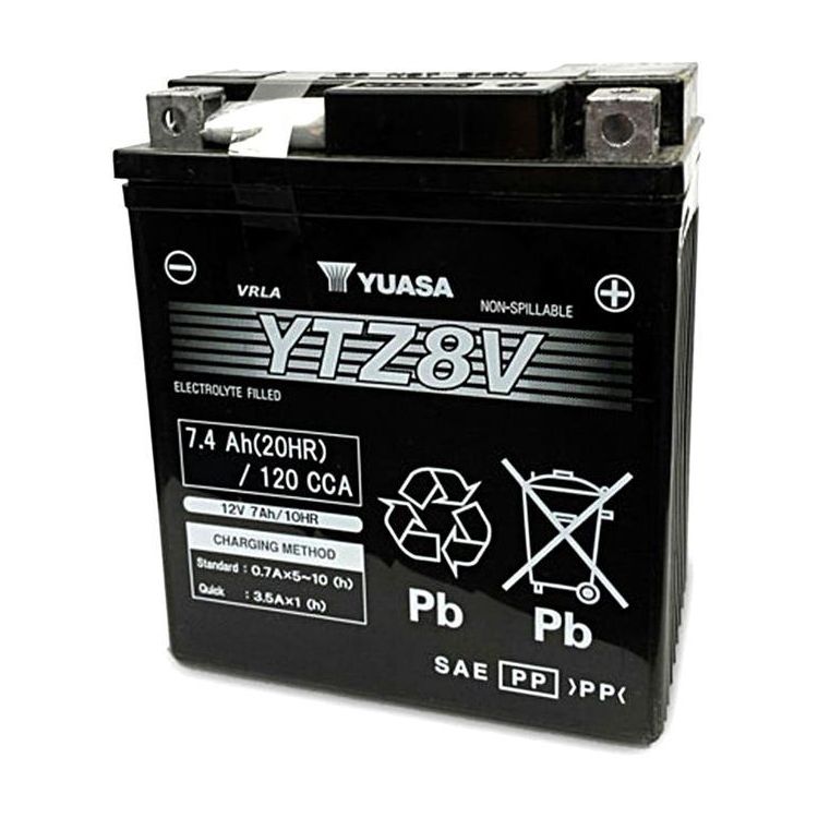 Yuasa YTZ8V Factory Activated AGM High Performance Battery