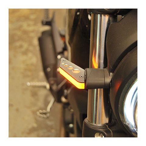 New Rage Cycles LED Front Turn Signals Ducati Scrambler Cafe Racer / Sixty2 / Desert Sled 2016-2023