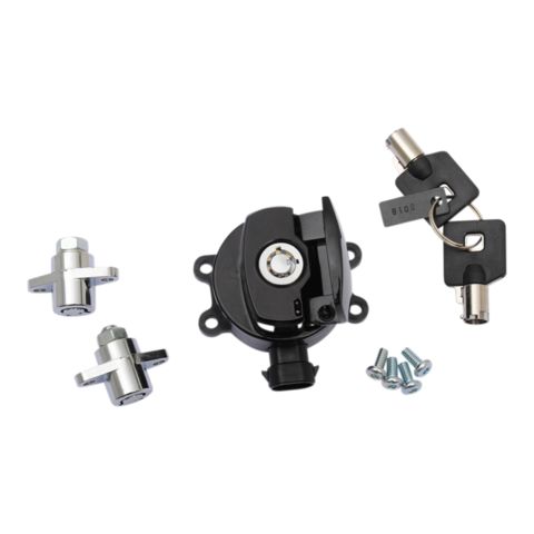Drag Specialties Ignition Switch And Saddlebag Lock Kit For Harley Road King 2014-2025